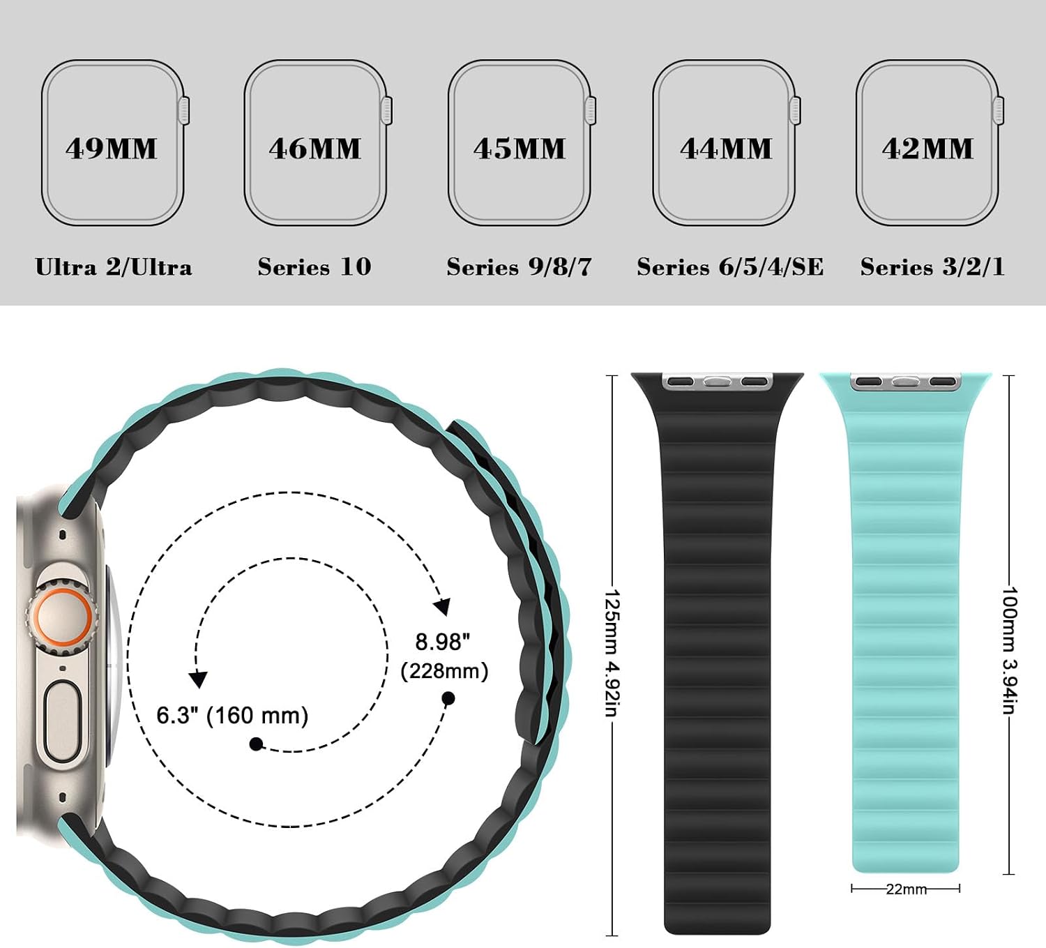 Thumbnail 3 de HITZEE magnetic Apple Watch strap 49mm