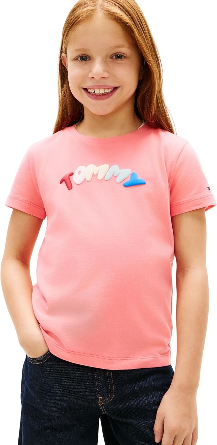 Thumbnail 6 de Tommy Hilfiger Puff Print Tee SS Kg0kg09246 – Maglietta bambine e ragazze, Pacco da 1