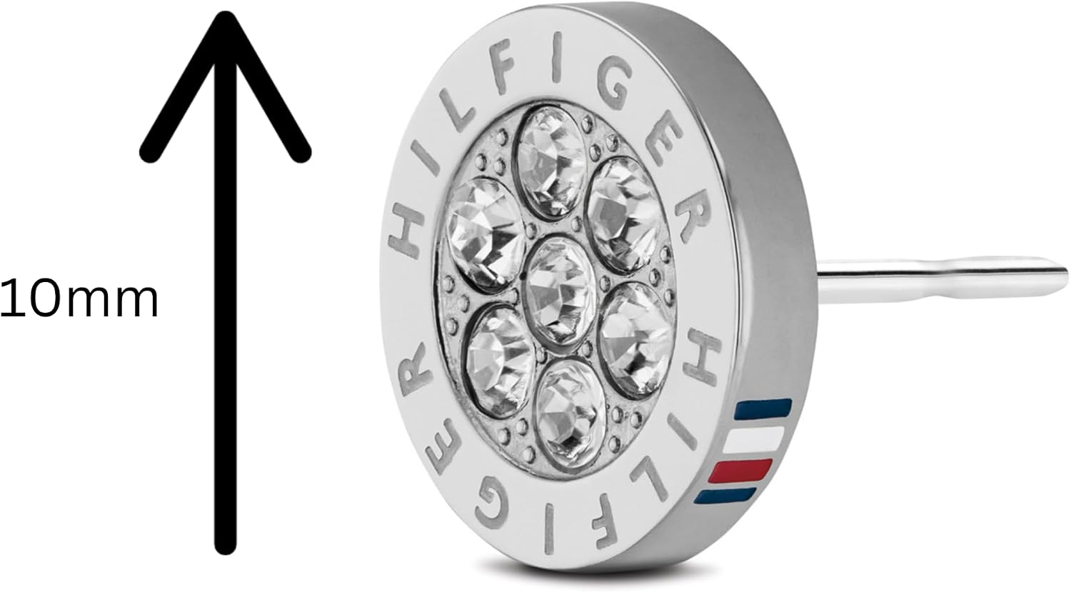 Detalle 2 de Tommy Hilfiger 2780565 pendientes de botón en acero inoxidable 💍