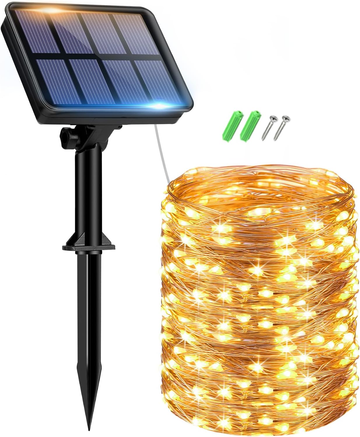 Detalle de btfarm 15+2M Solar Lichterkette Außen