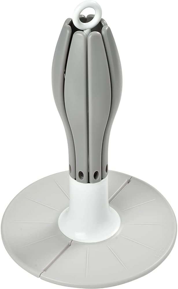 Detalle 2 de BÉABA Égoutte-biberons Arbre Flower, pliable et compact – 8 biberons et accessoires, Gris