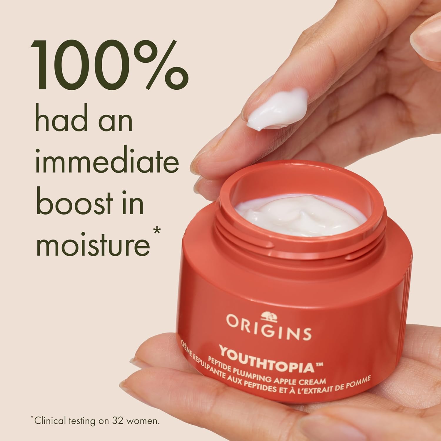 Detalle de Origins Youthtopia Peptide Plumping Apple Moisturiser