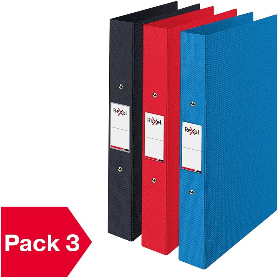 Thumbnail 1 de Rexel Choices A4 Ring Binder 25mm Spine Pack of 3 (Assorted Colours)