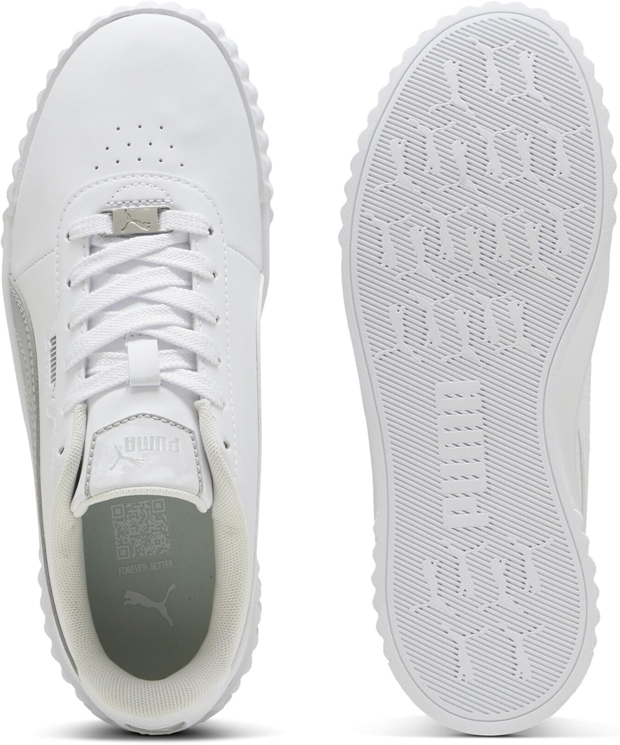 Thumbnail 3 de Puma Damen Carina 3.0 Sneaker mit Leder-Mix-Obermaterial und Gummilaufsohle