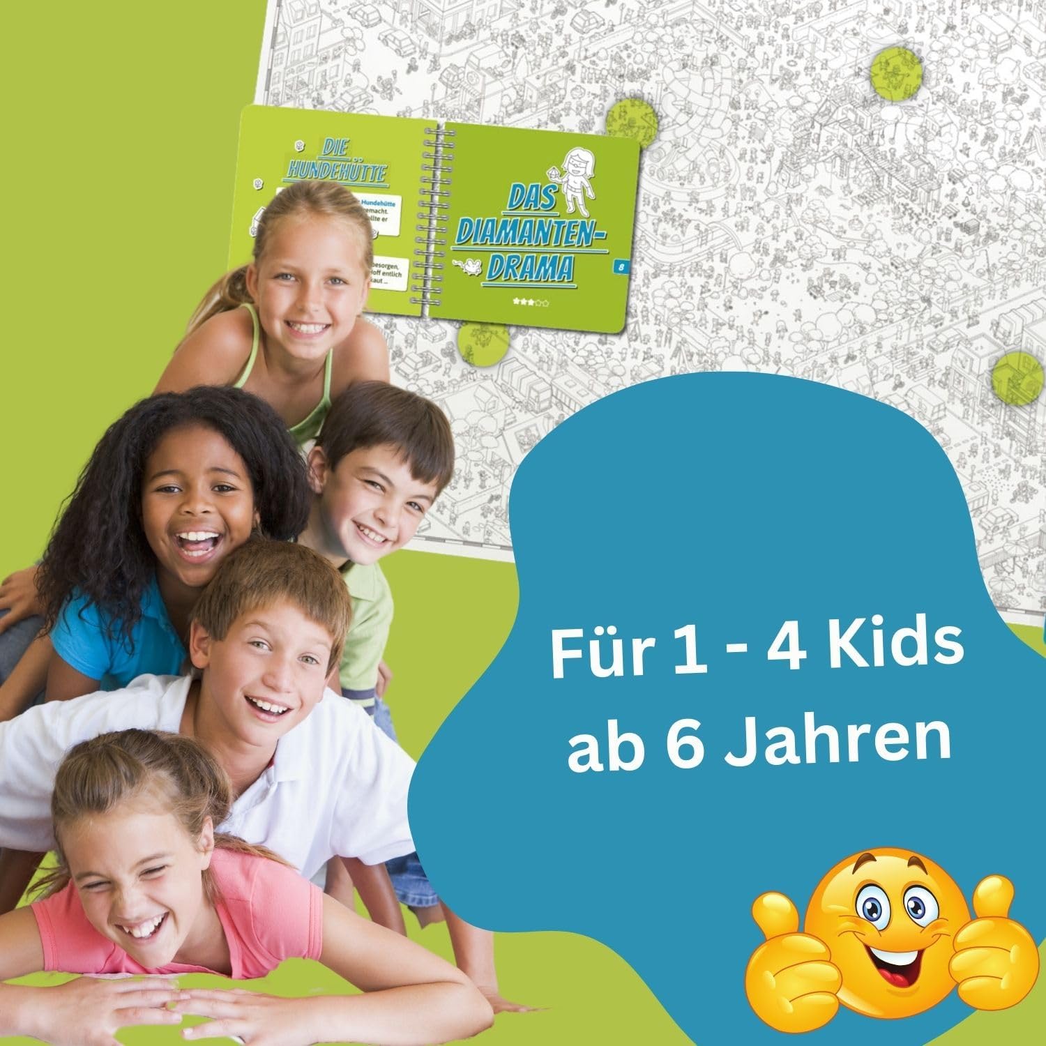 Thumbnail 4 de MicroMacro Kids Edizione parco giochi: il pazzo parco cittadino, gioco di famiglia per detective