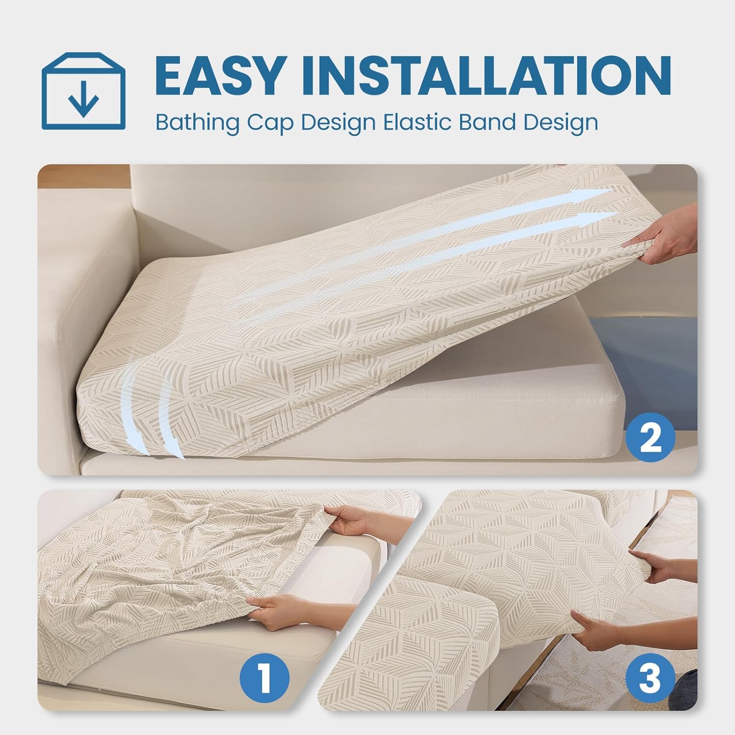 Thumbnail 5 de Ystyle Funda Asiento Sofa Elástico Beige