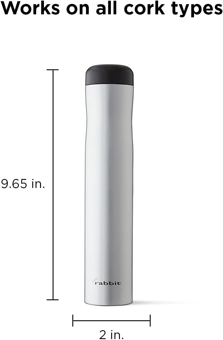 Detalle 2 de Rabbit Automatic Electric Corkscrew (Hands-Free) with Foil Cutter, Rechargeable Cordless Wine Opener