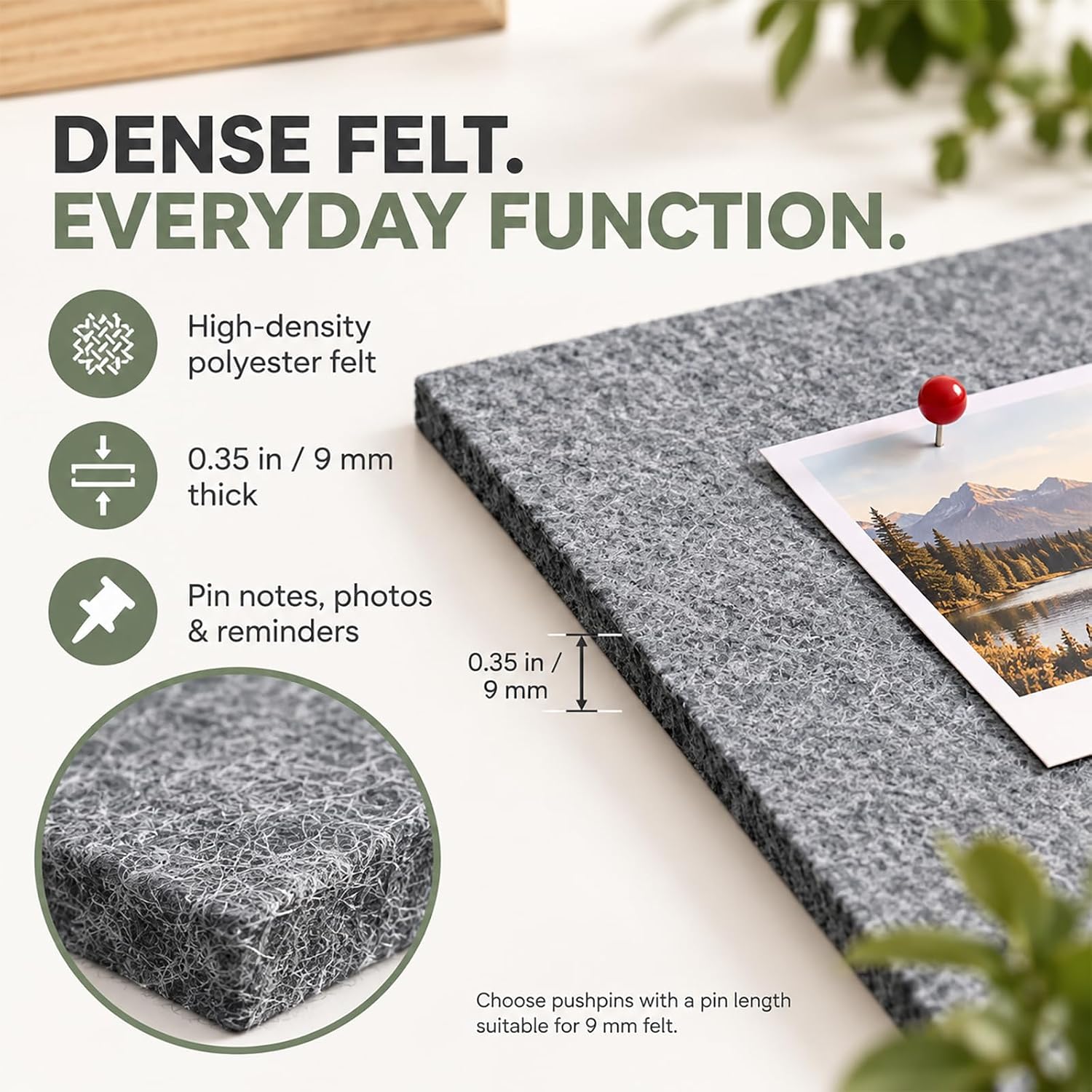 Detalle 2 de Felt Bulletin Board, 6-Pack