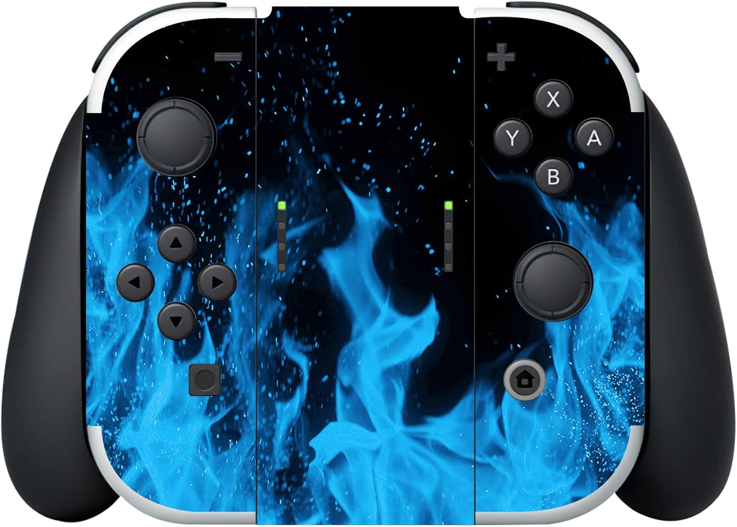 Thumbnail 6 de playvital Full Set Protective Stickers for Nintendo Switch OLED – Blue Flame vinyl skins for console, Joy-Con, dock & grip