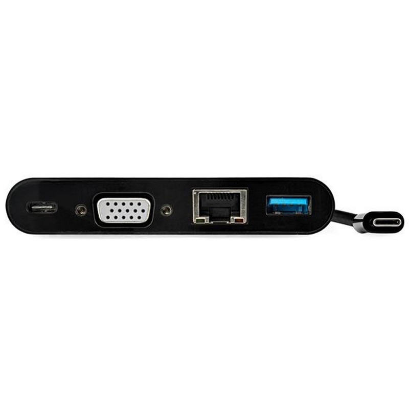 Detalle de StarTech Docking Station USB-C VGA GbE con USB 3.0 (DVGA-GbE-USB3.0) – Conecta, carga y extiende tu portátil