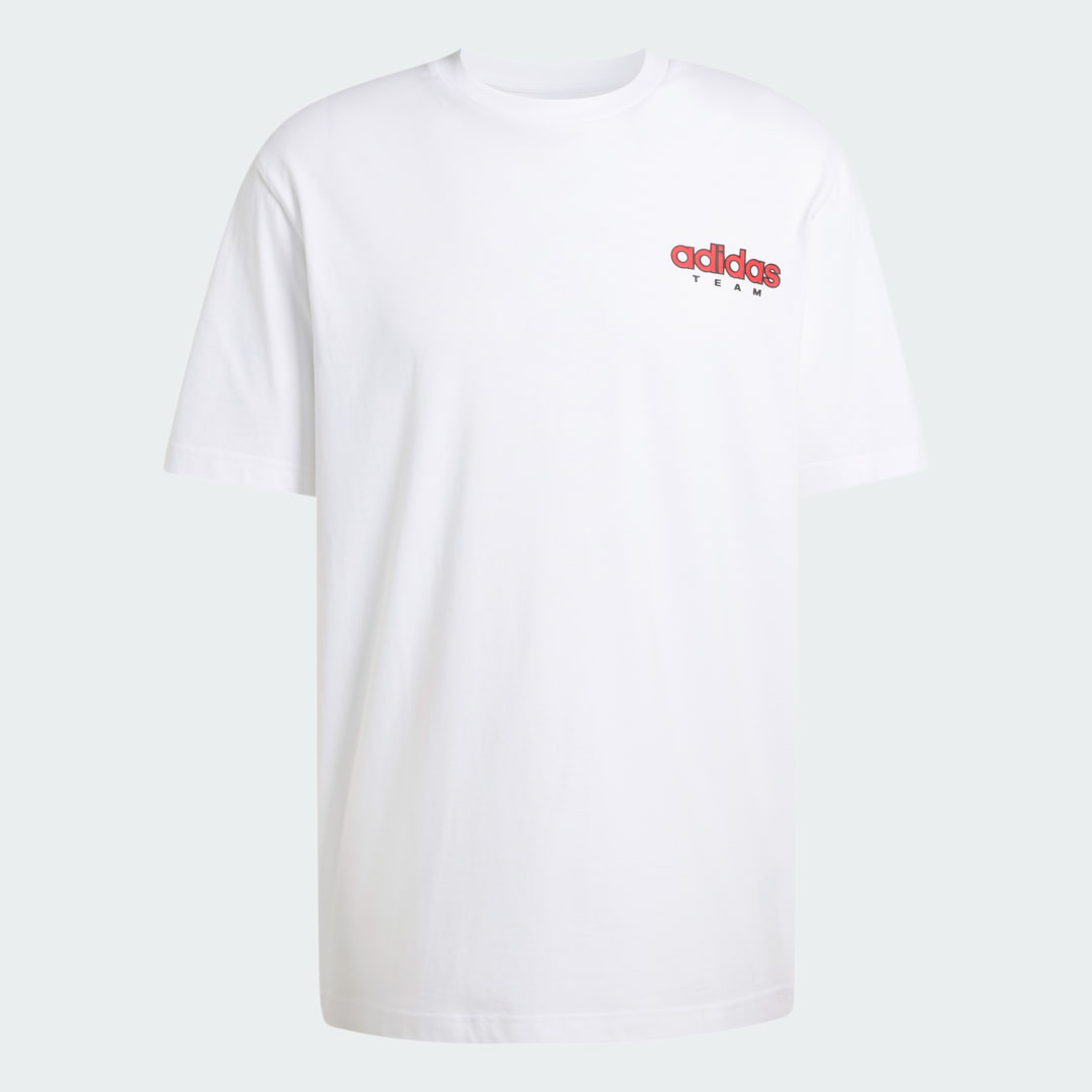 Detalle de Camiseta GFX de Adidas – Blanca