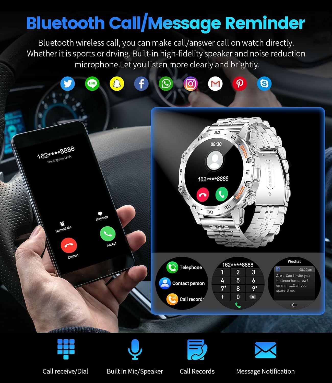 Thumbnail 3 de FOXBOX Smartwatch 1.39-inch with SpO2