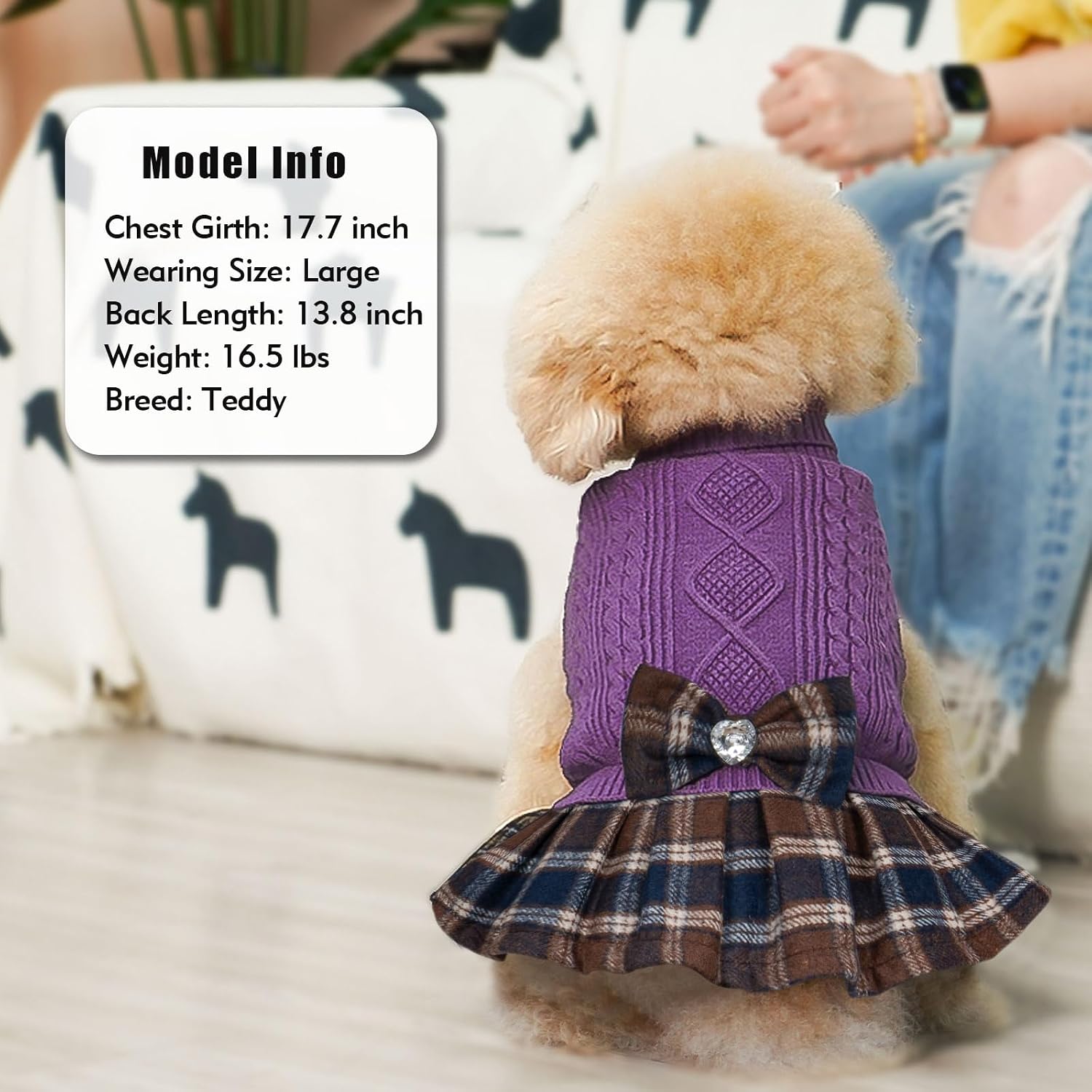 Detalle 2 de KYEESE Dog Sweater Dress Acrylic Knit