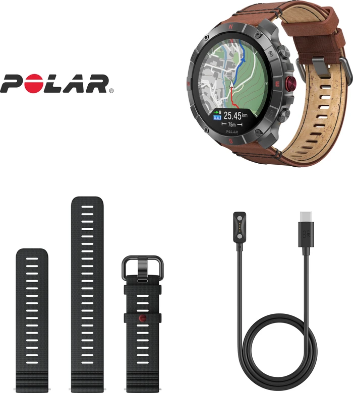 Detalle 2 de Polar Grit X 2 Pro Titan – Outdoor-Smartwatch mit AMOLED, 100 m Wasserschutz und bis zu 10 Tagen Akku