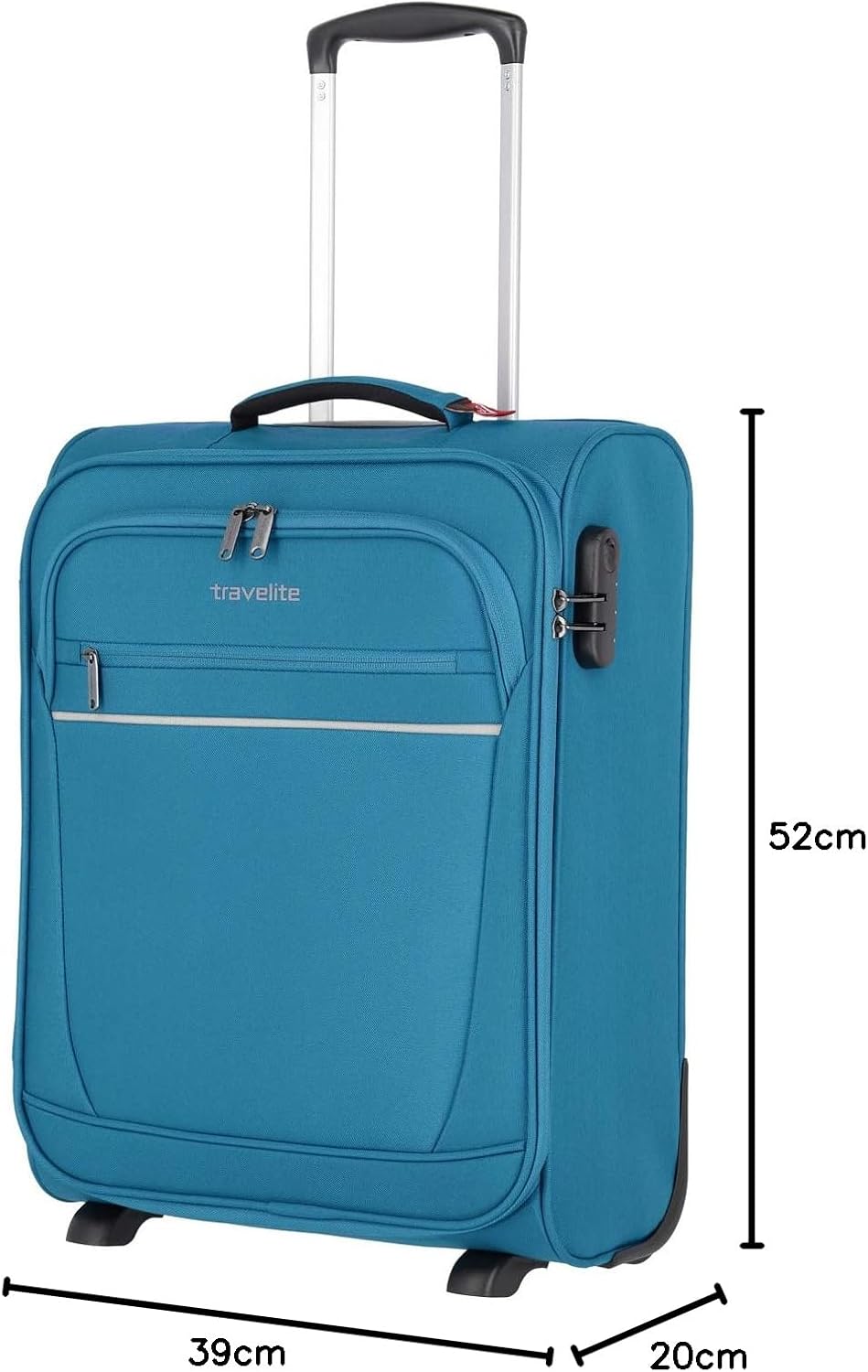 Detalle 2 de Travelite board trolley cabin 52 cm: valigia a mano leggera con serratura, 39 L