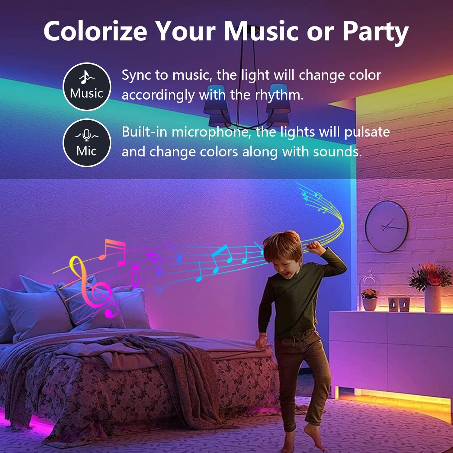 Thumbnail 4 de SINWE Led Strip Light 20M RGB with Music Sync 🎉