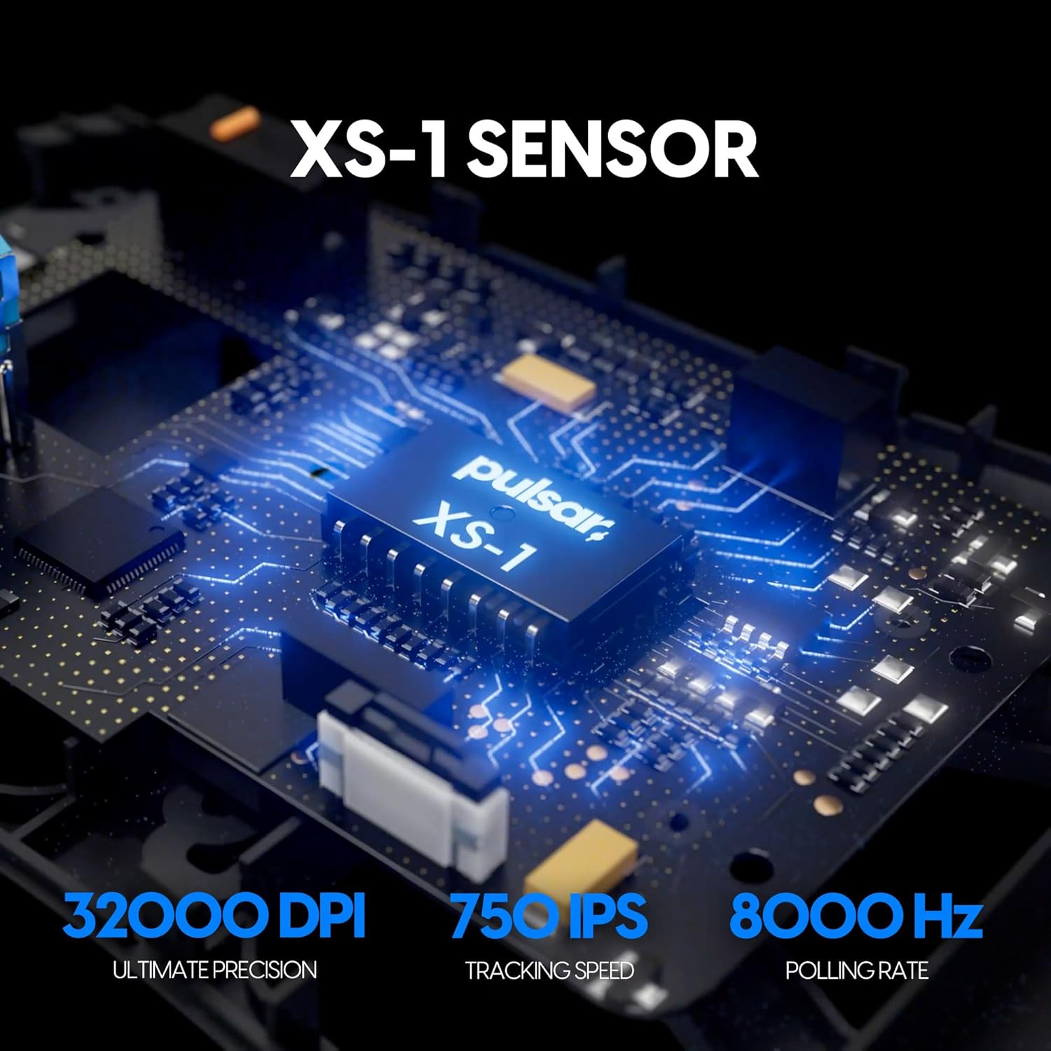 Detalle de Pulsar Gaming Gears X2H v3 Mini Wireless Gaming-Maus (Ultra leicht, 2,4 GHz, 32.000 DPI, symmetrisch)