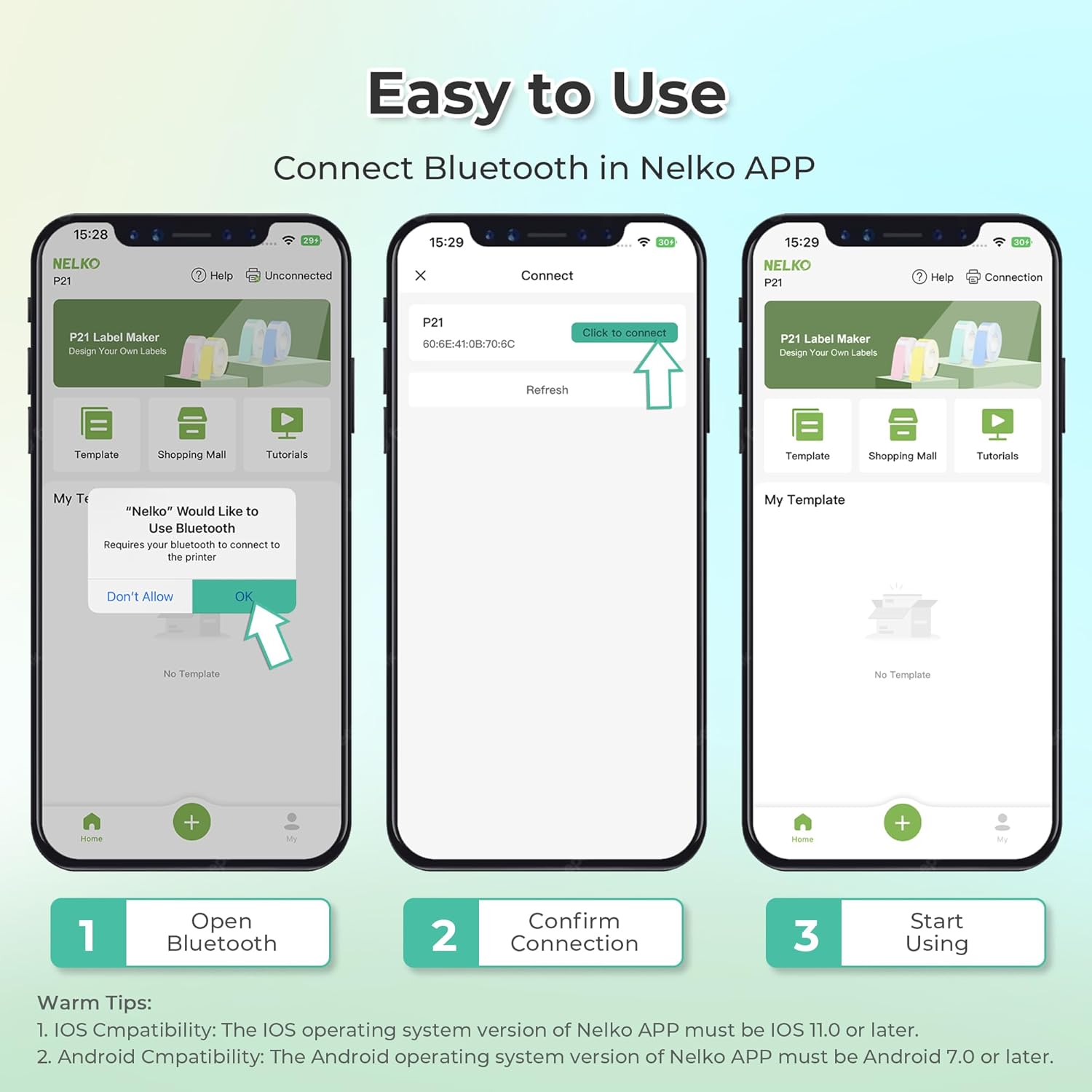 Thumbnail 5 de Nelko P21 label maker 203 DPI 🖨️