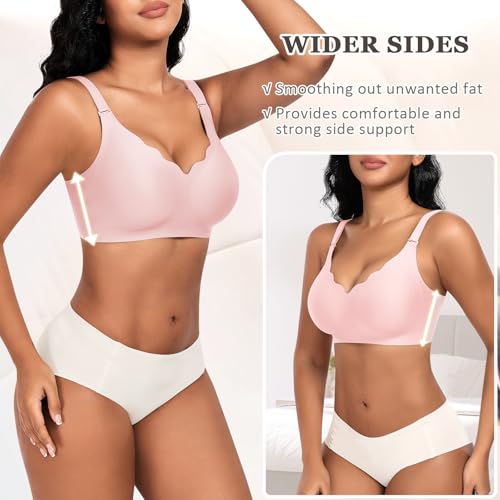 Thumbnail 3 de Cavotor non-wired seamless support bra with soft padding and extra extender for large breasts