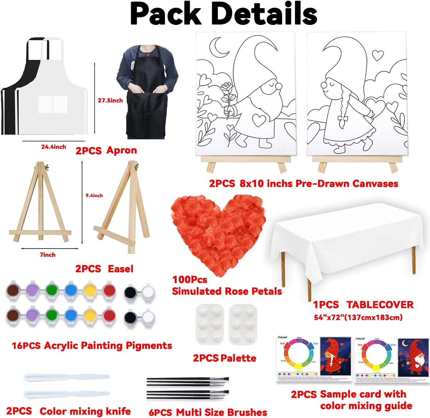 Detalle de PAILIM Sip-and-Paint Kit, 8x10-Inch Canvas
