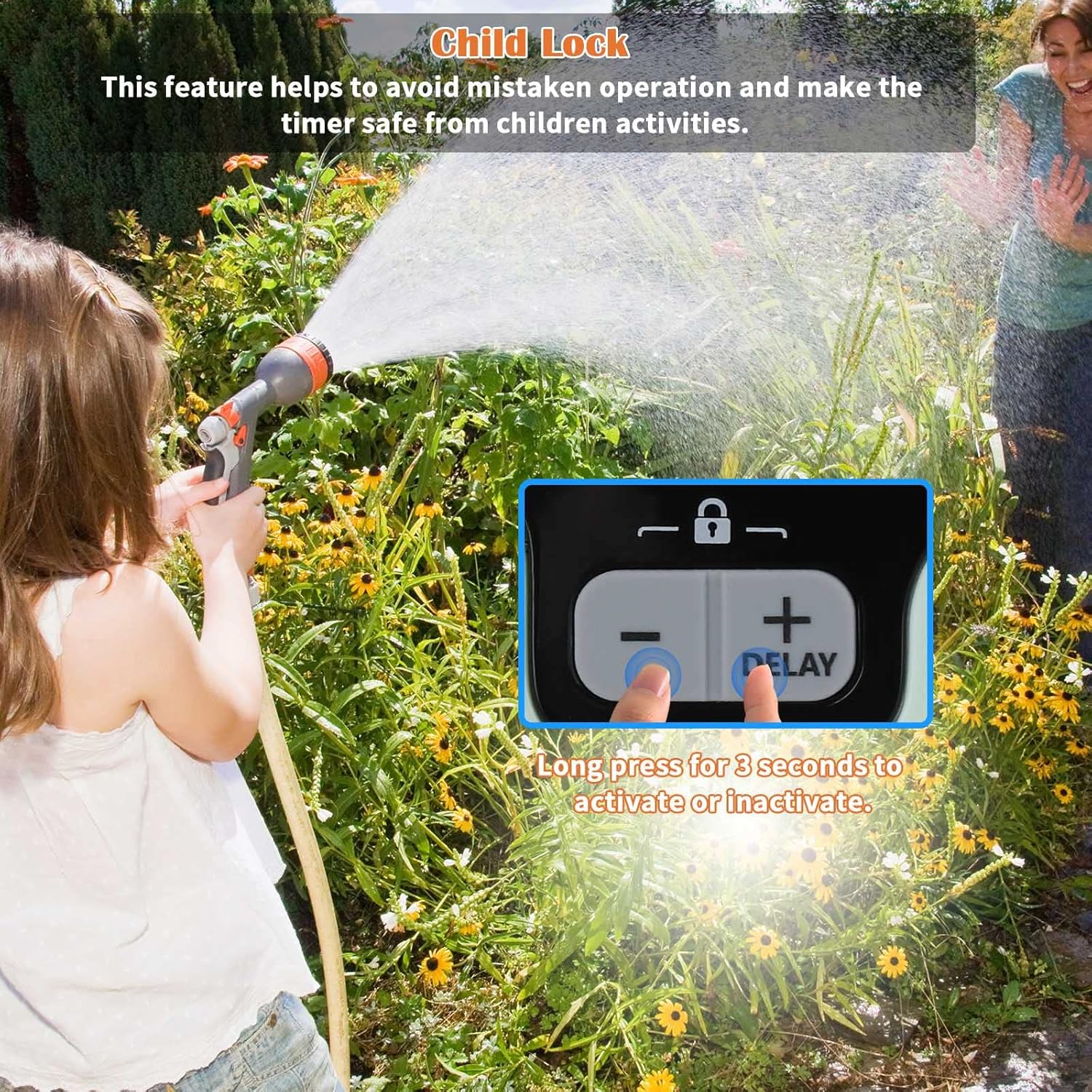 Thumbnail 5 de Johgee Computer per irrigazione con ingresso in ottone – timer impermeabile IPX5 per giardino