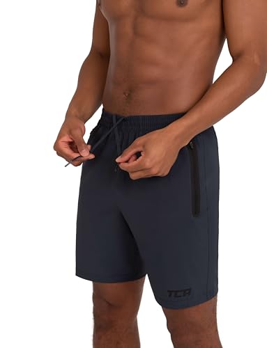 Detalle de TCA Elite Running Shorts Men: Breathable Gym Shorts with Zip Pockets
