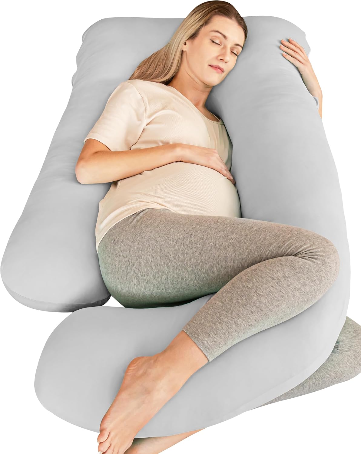 Detalle de Cute Castle U-Shaped Pregnancy Pillow, 57-Inch