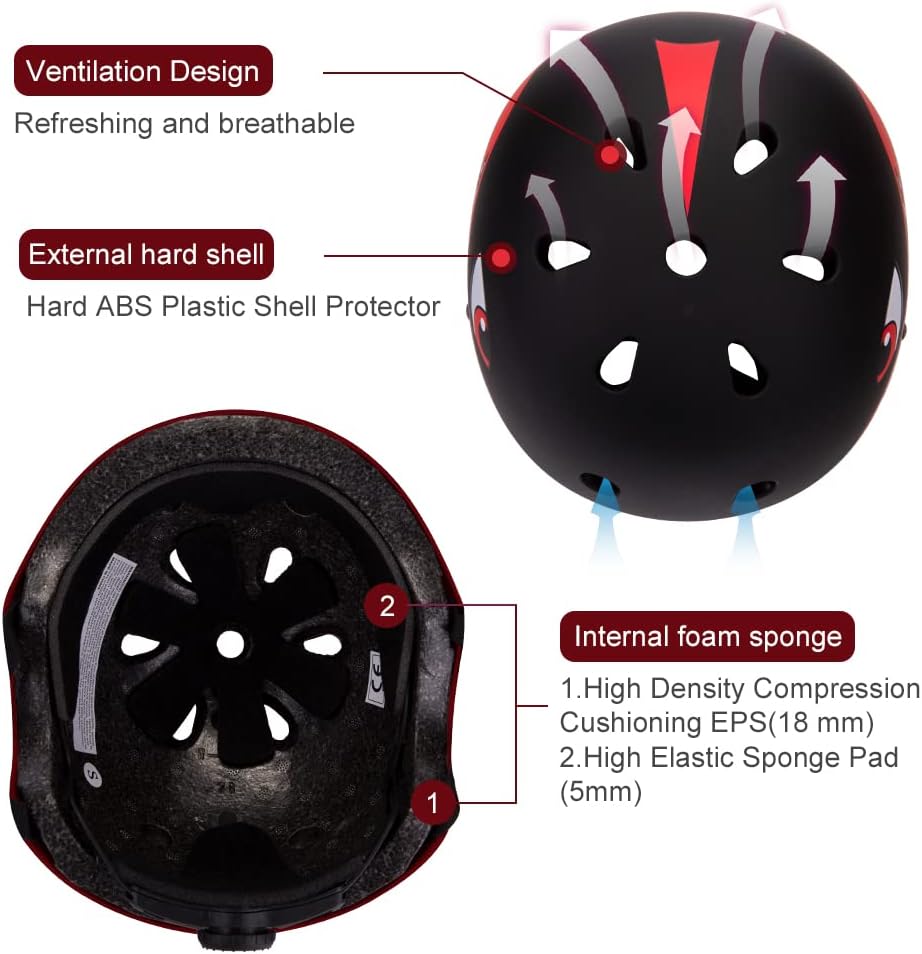 Detalle de XIAPIA Kinderhelm 2-6 Jahre – leichter Fahrradhelm mit verstellbarem Verschluss, 3D-Design und Schutz für Laufrad, Skate & Co.