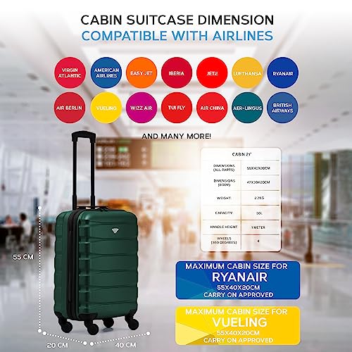 Thumbnail 2 de Flight Knight 55x40x20 Ryanair Priority Cabin Suitcase – Lightweight ABS 4-Wheel Carry-On