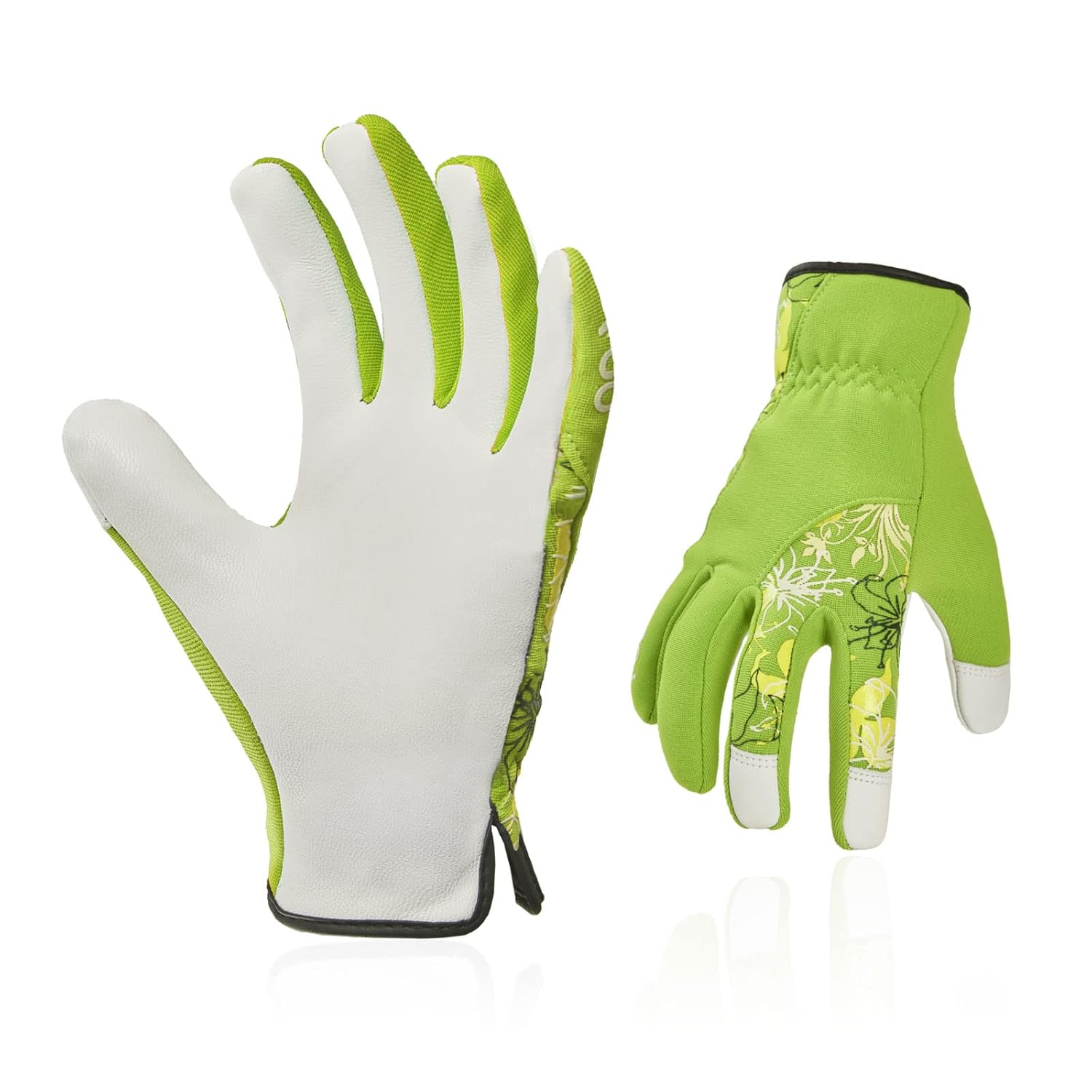 Thumbnail 6 de Guanti da lavoro donna Vgo… in pelle caprina touchscreen antivibrazione (1 paio) per giardinaggio e lavori leggeri