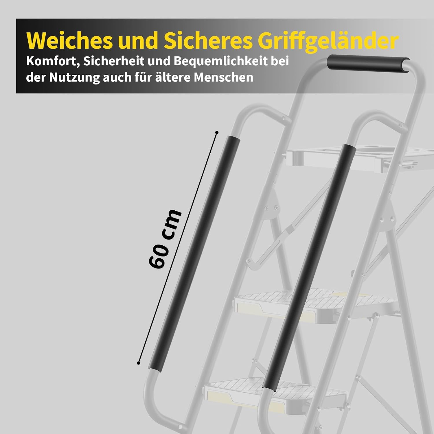 Thumbnail 5 de KINGRACK Leiter 5 Stufen mit Werkzeugplattform