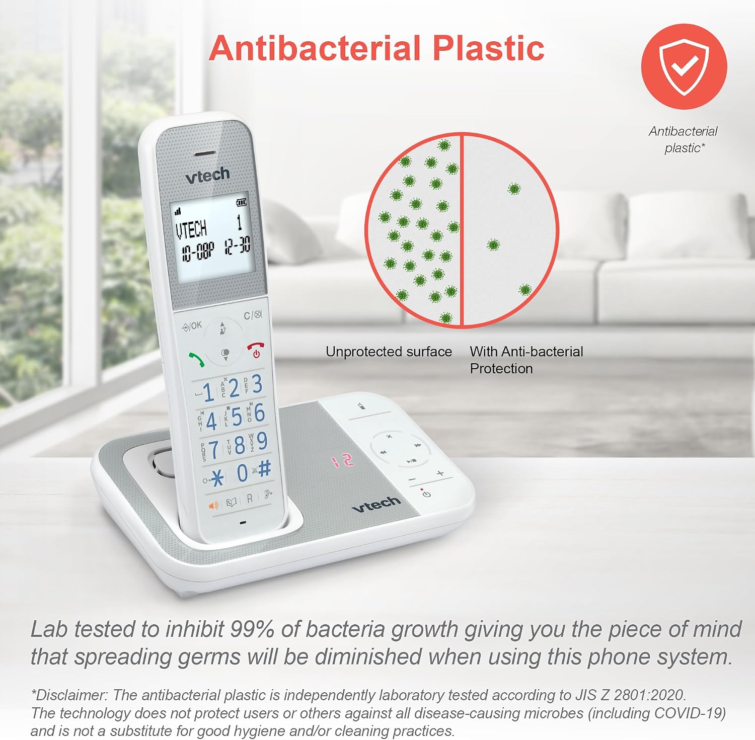 Thumbnail 6 de VTech XS1050 DECT Cordless Phone with Answering Machine (1 handset) and call blocker
