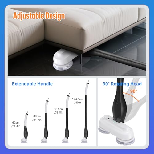 Thumbnail 5 de LifeBasis 2-in-1 Electric Spin Mop & Scrubber with 800ml Tank — Versatile Cleaning for All Floors
