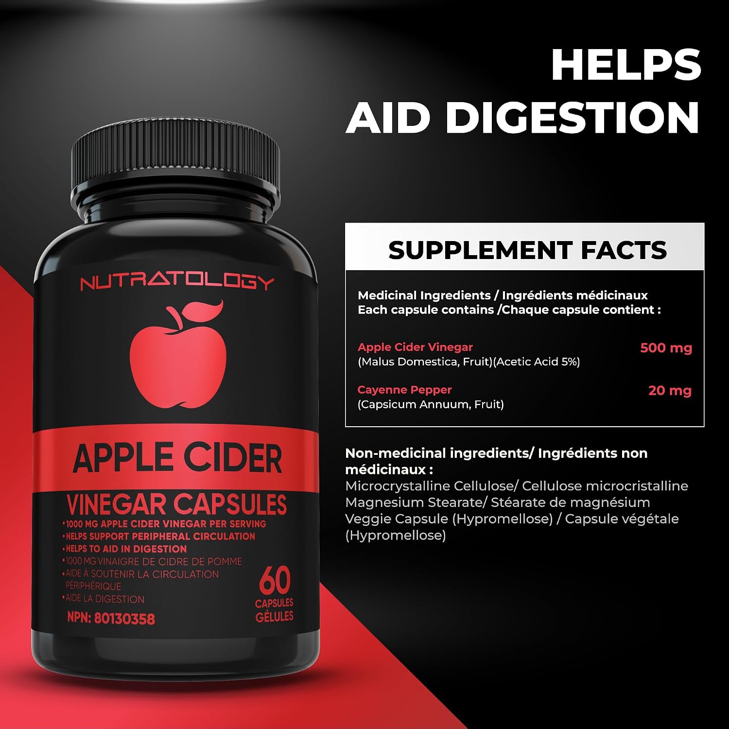 Thumbnail 3 de Nutratology Apple Cider Vinegar Capsules 60 capsules