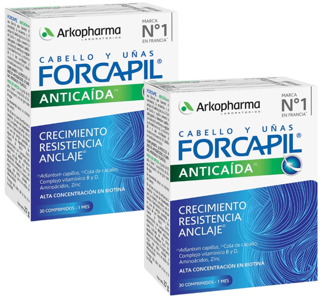 Detalle de Arkopharma Forcapil Cápsulas Anticaída del Cabello 2x30 💊