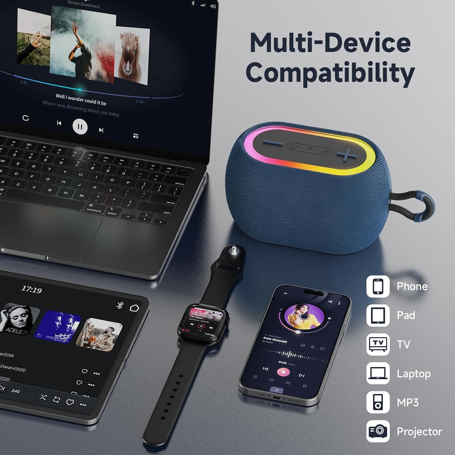Thumbnail 2 de Tisco Portable Bluetooth Speaker 360° Sound