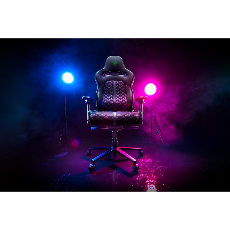 Detalle de Razer Enki Silla Gaming Negra y Verde