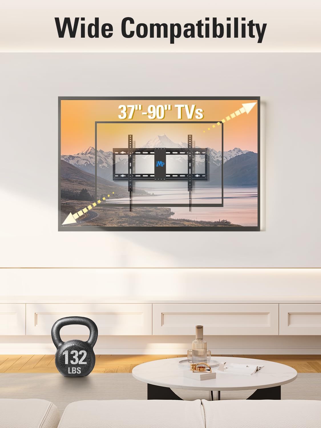 Detalle de Mounting Dream TV Wall Mount 132 lbs