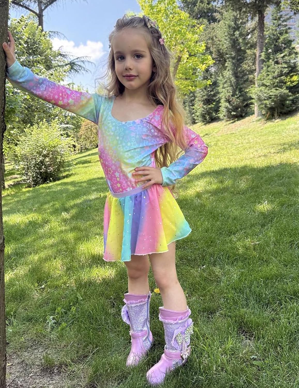 Thumbnail 6 de Zaclotre Girls’ Ballet Leotard with Removable Skirt