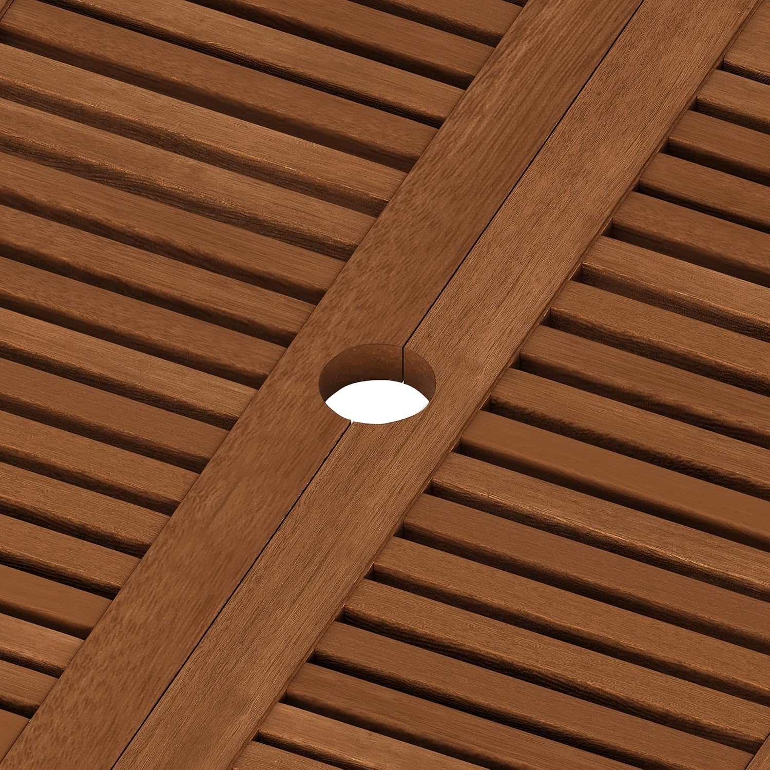 Thumbnail 6 de Furinno TIOMAN Patio Table Folding Outdoor Side Table in teak oil (51.1 x 72.4 x 51.1 cm)