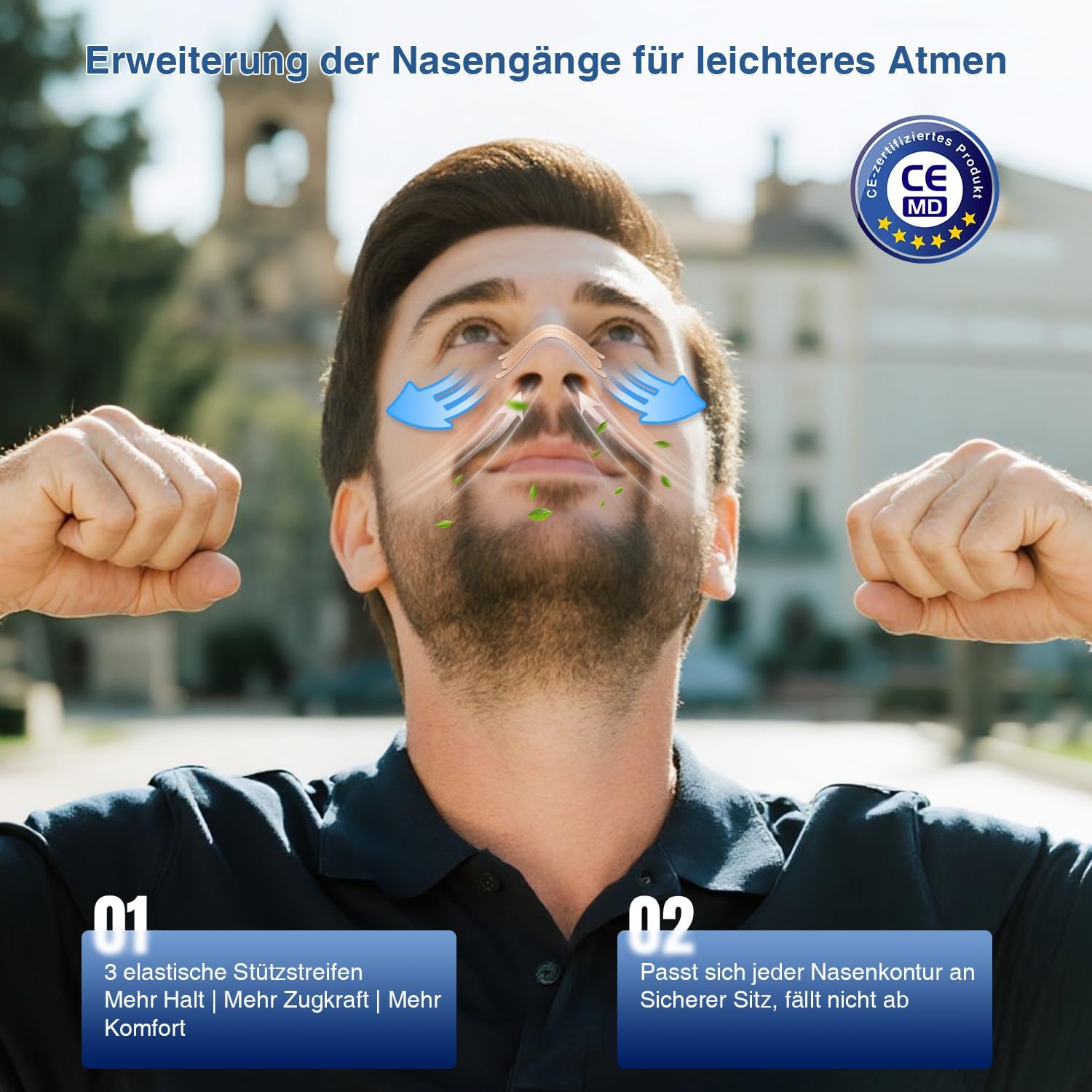 Detalle de Nasenpflaster Schnarchen-Extra Stärke 2025