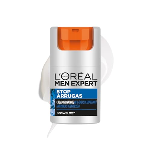 Detalle de L'Oréal Paris Men Expert Stop Arrugas: Cuidado hidratante anti-arrugas de expresión para hombres, 50 ml