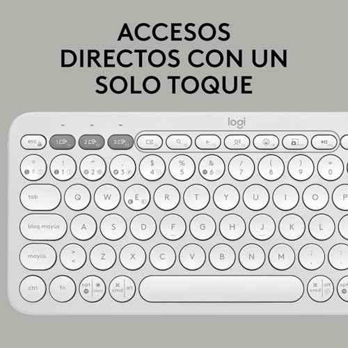 Detalle 2 de Logitech Pebble Keys 2 K380s: teclado Bluetooth 3 dispositivos, diseño compacto y sostenible