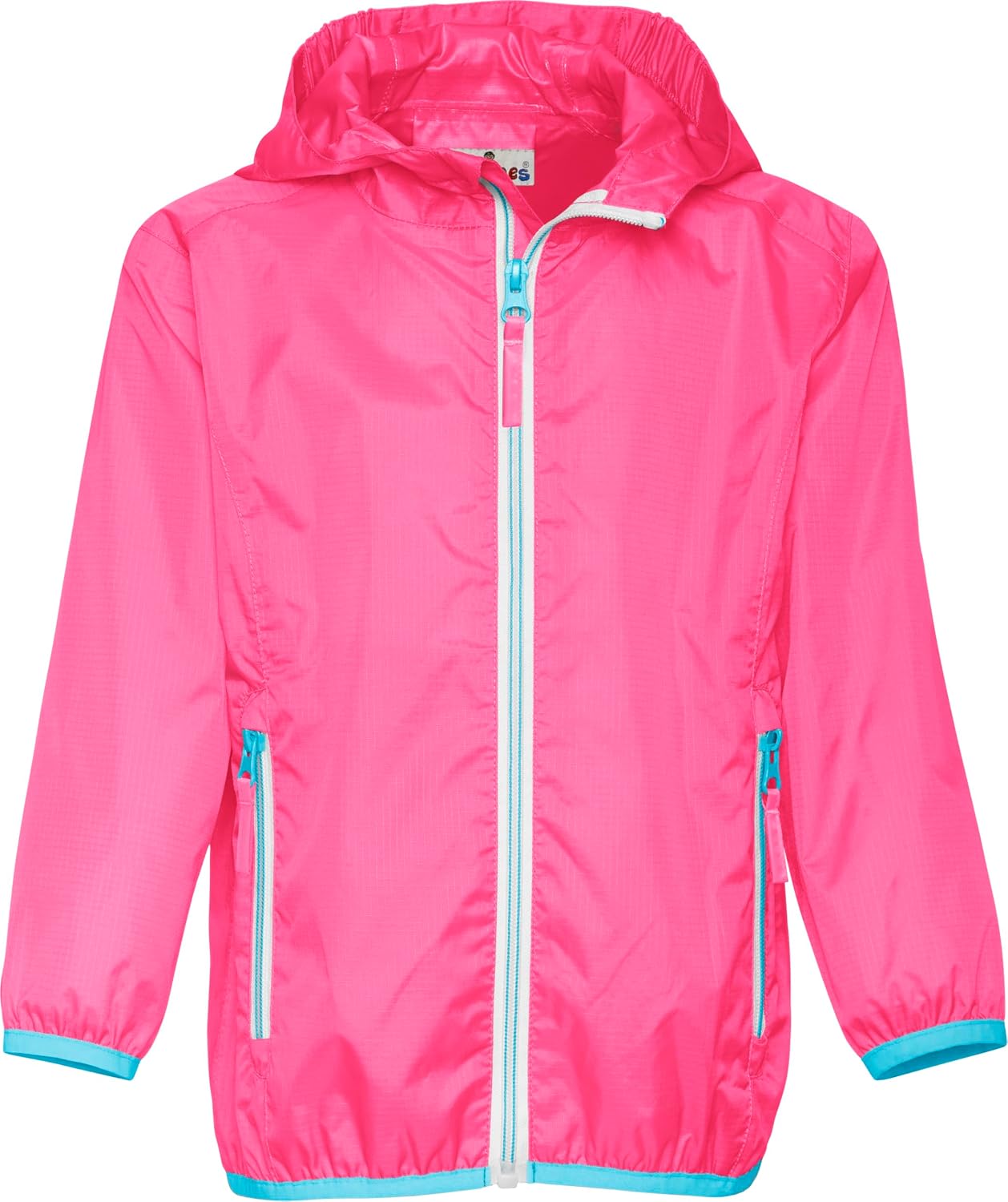 Detalle de Playshoes Unisex Kinder Faltbare Regen-Jacke – wasserdicht, mit getapnten Nähten und praktischem Faltrucksack