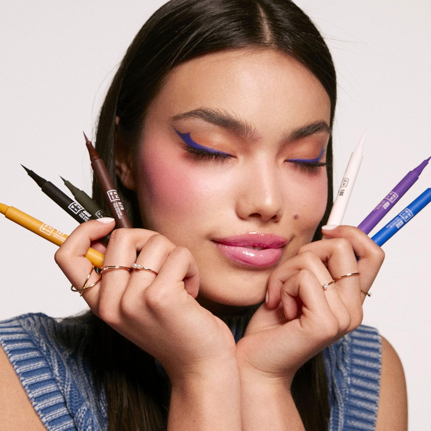 Thumbnail 4 de 3INA The Color Pen Eyeliner 482 🟣 Liquido Mate 10h
