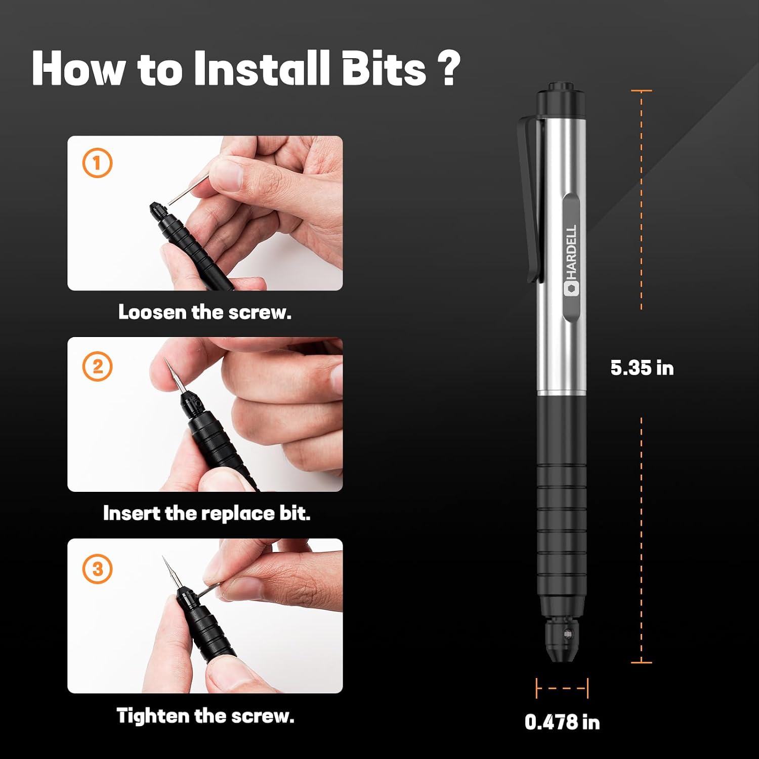 Detalle 2 de HARDELL Penna per Incisione Elettrica 1200 mAh