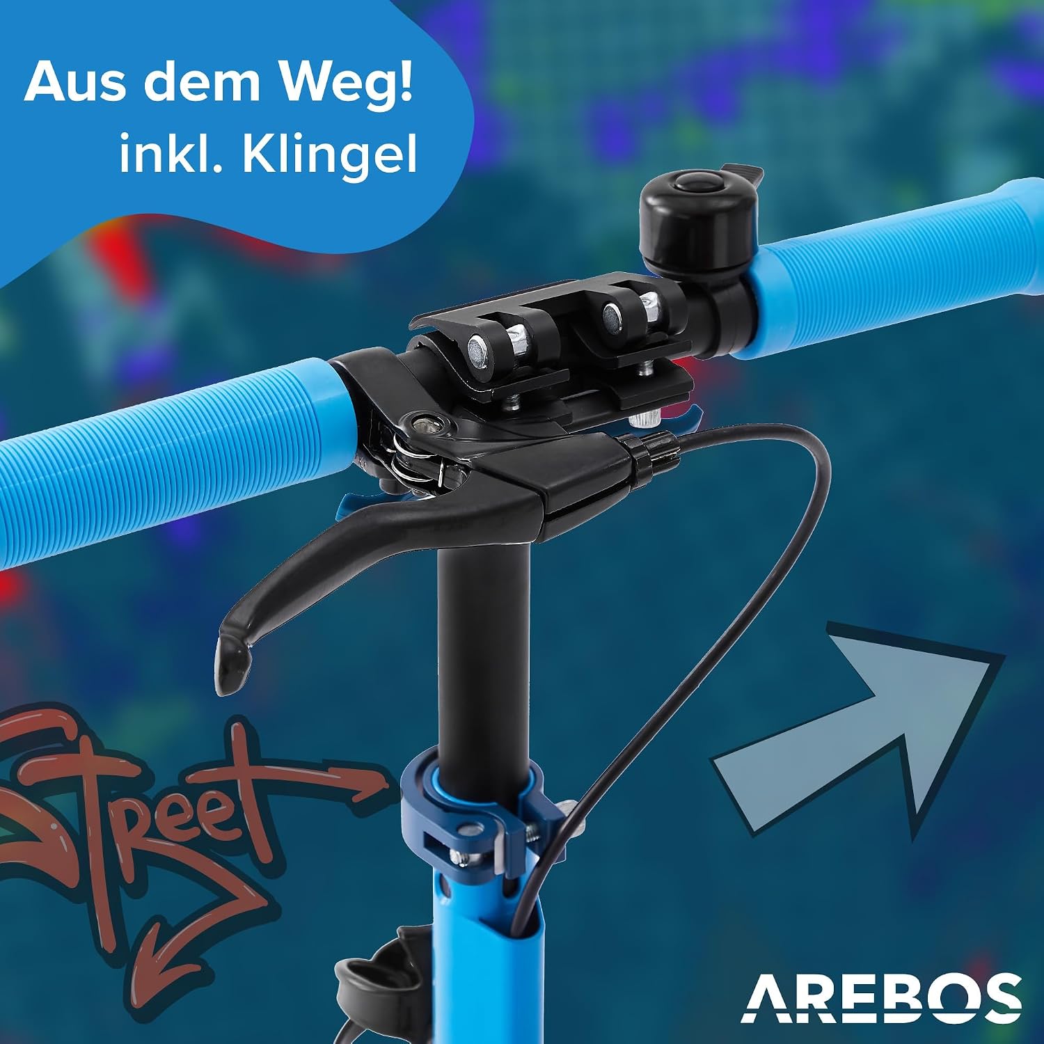 Detalle 2 de Arebos Cityroller Kickroller bis 100 kg