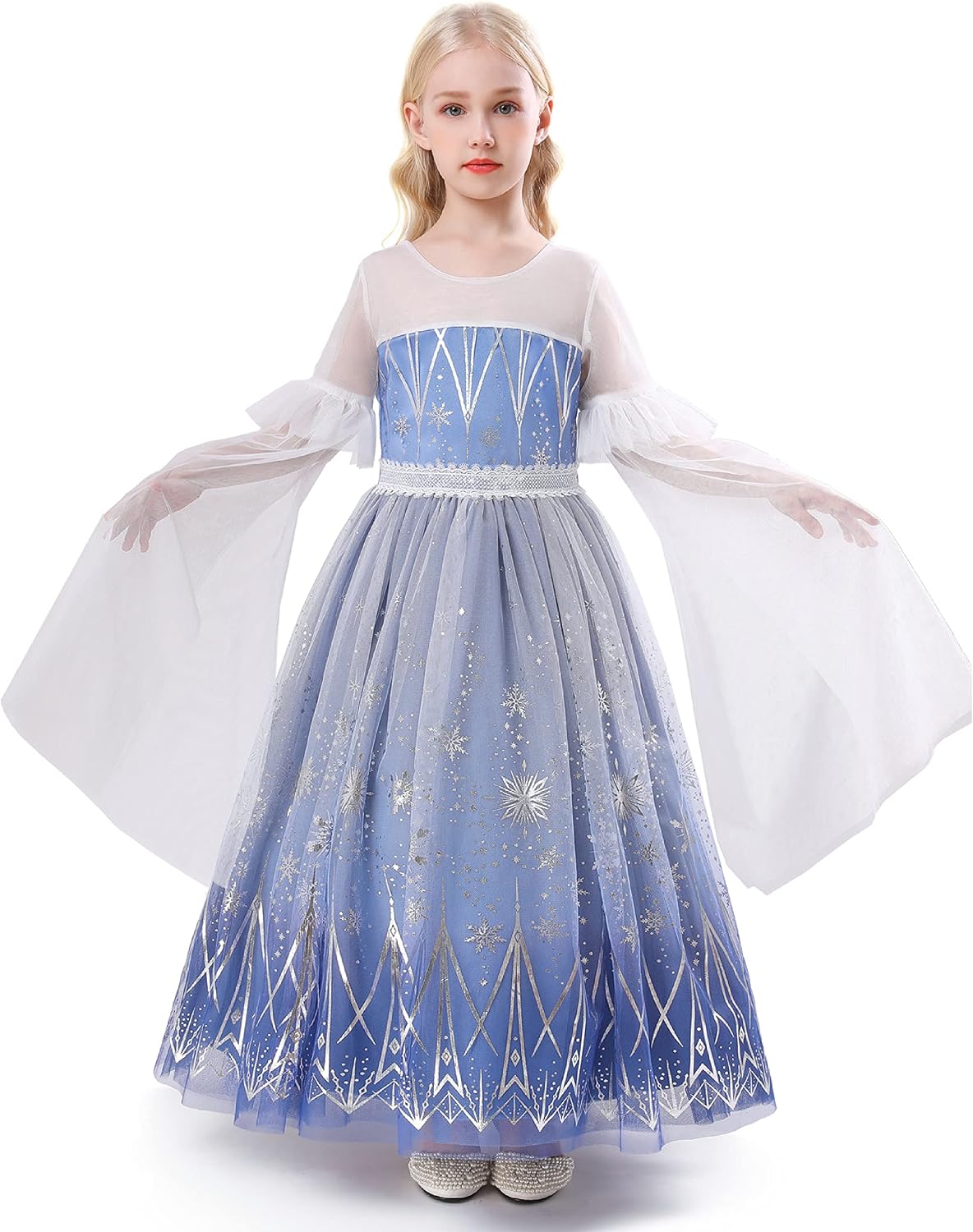 Detalle de Elsa & Anna Snow Queen Princess Dress