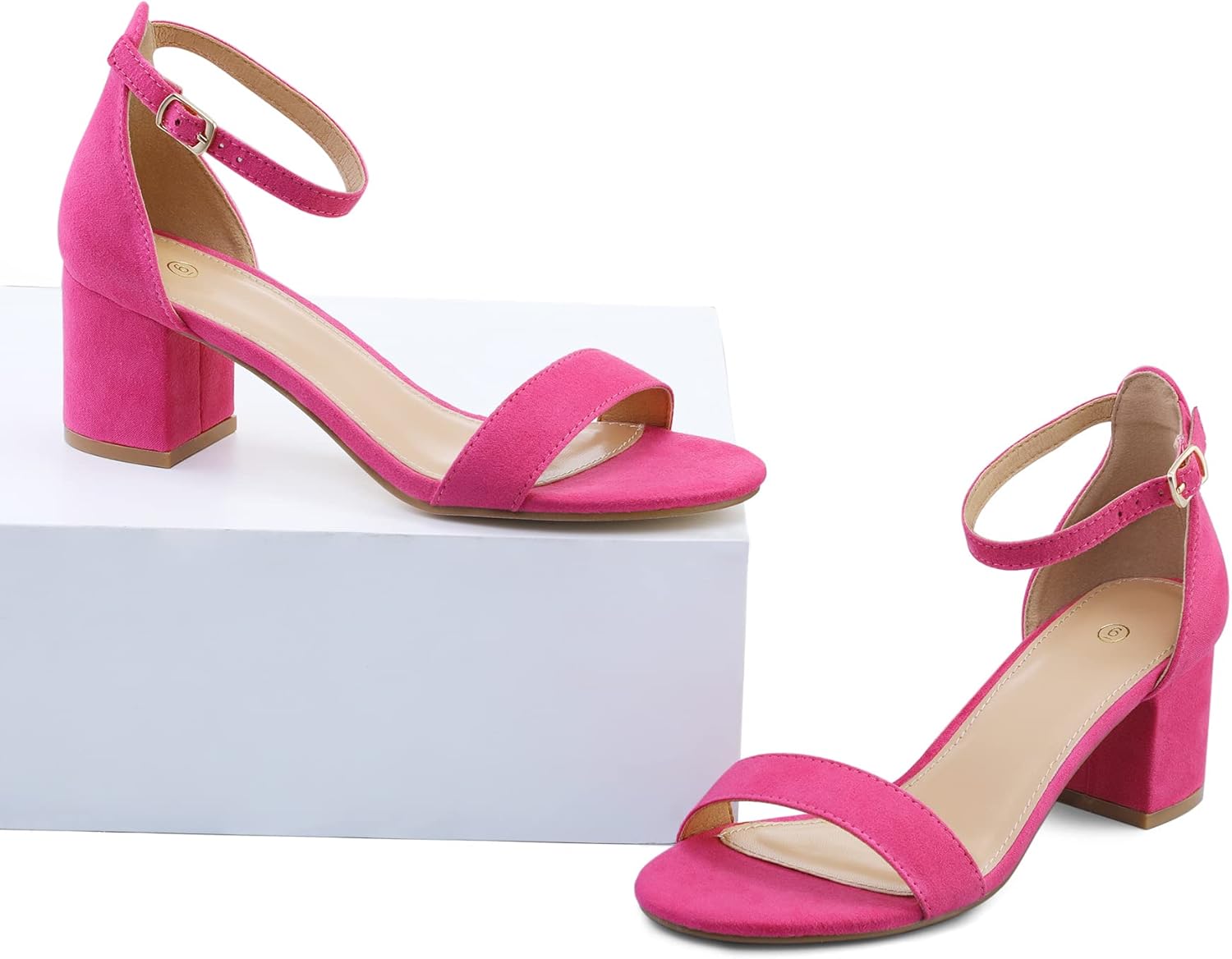 Thumbnail 2 de mysoft chunky low heels open toe 2.25 in