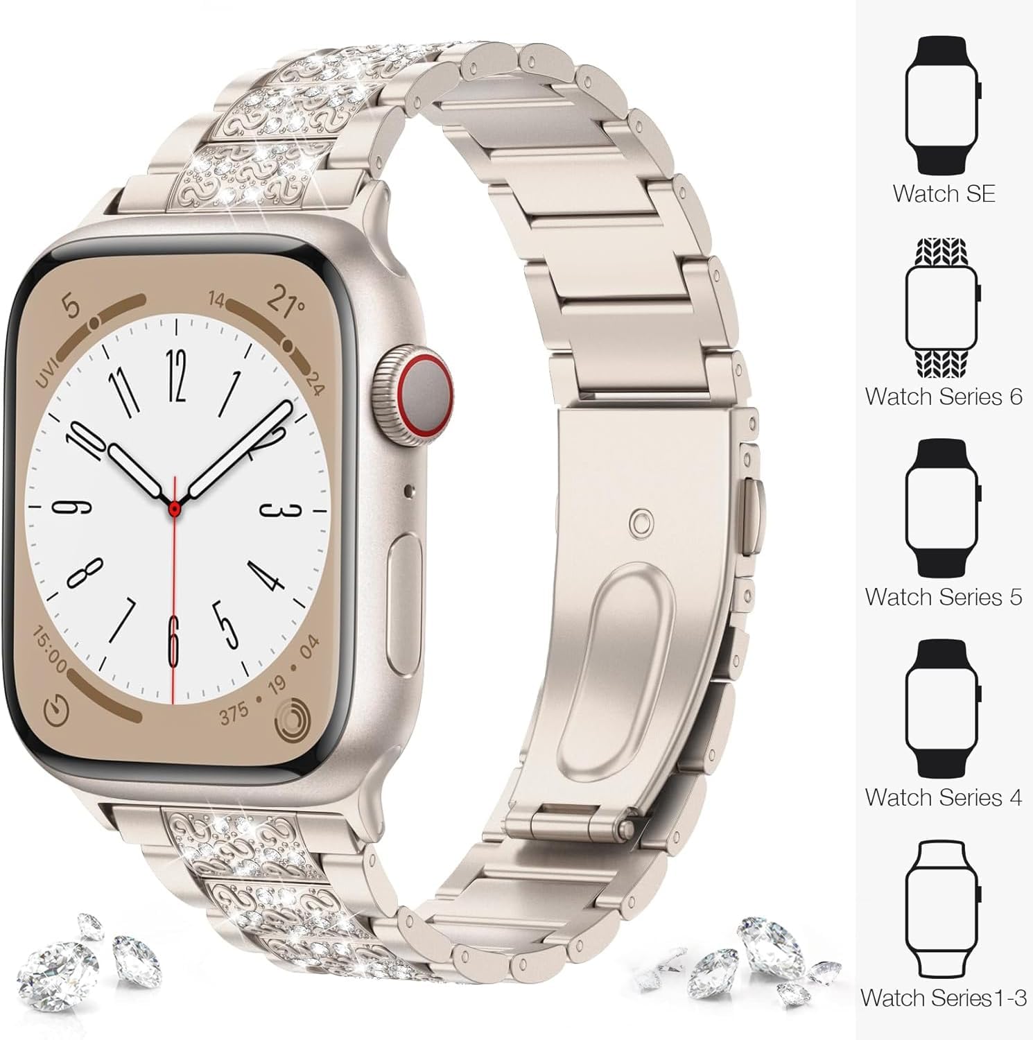 Thumbnail 4 de JJii Sung Bling Diamond strap for 38mm